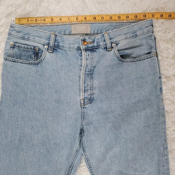 Everlane The Relaxed Straight Fit Organic Cotton Jeans -Size 30R - Picture 7 of 16